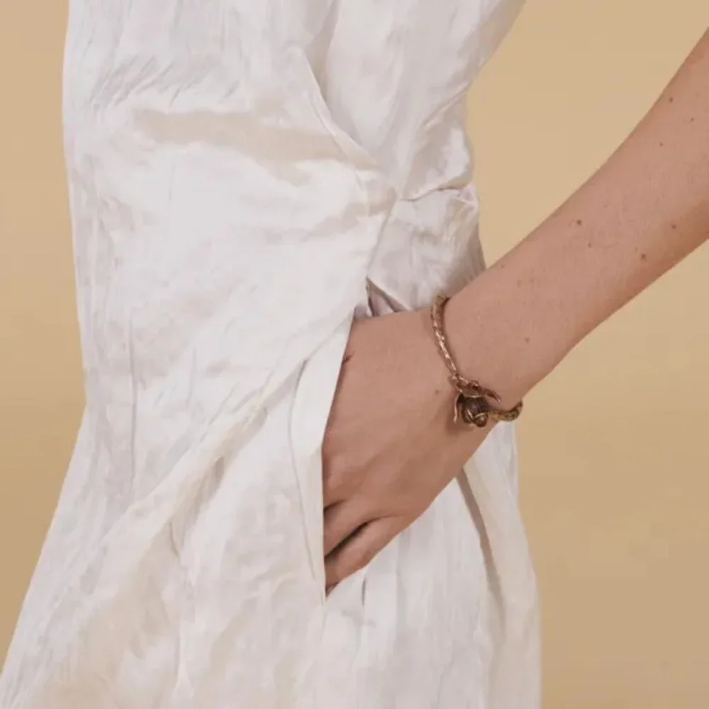 Zara Wrinkled Midi Dress Limited Edition